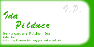 ida pildner business card